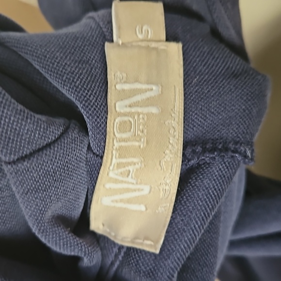 Nation LTD Flo Mini Turtle Neck Cowl Neck Blue Swing Dress Size S - Picture 7 of 7